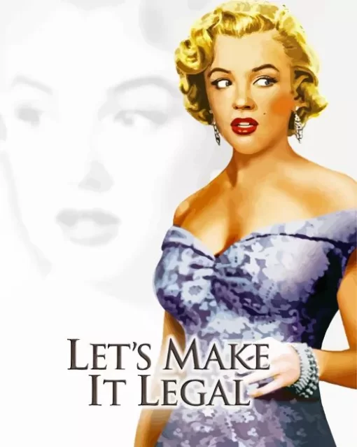 Lets Make It Legal Marylin Monroe Diamond Painting