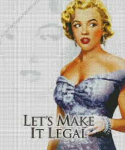 Lets Make It Legal Marylin Monroe Diamond Painting