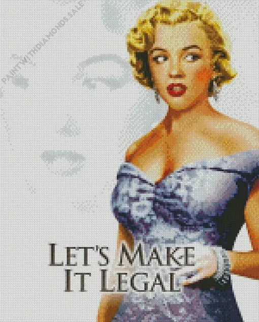 Lets Make It Legal Marylin Monroe Diamond Painting