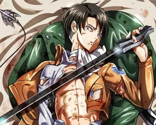 Levi Attack On Titan Anime Diamond Paints