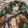 Levi Attack On Titan Anime Diamond With Numbers