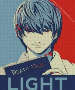 Light Yagami Death Note Poster Diamond Dotz