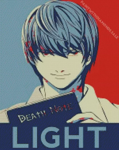 Light Yagami Death Note Poster Diamond Dotz