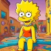 Lisa Simpson Diamond Painting