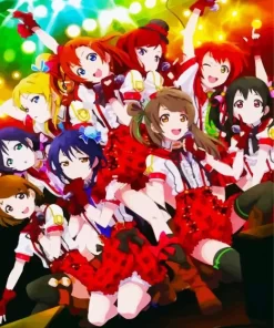 Love Live School Idol Project Manga Diamond Paintings