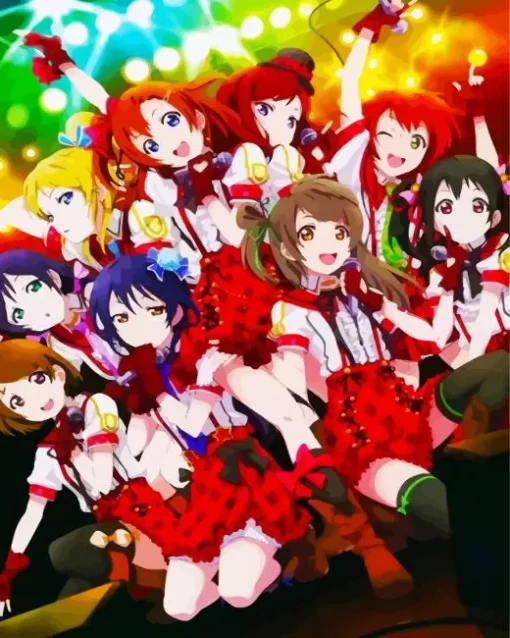 Love Live School Idol Project Manga Diamond Paintings