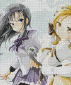 Mami Tomoe And Homura Akemi Diamond Paintings