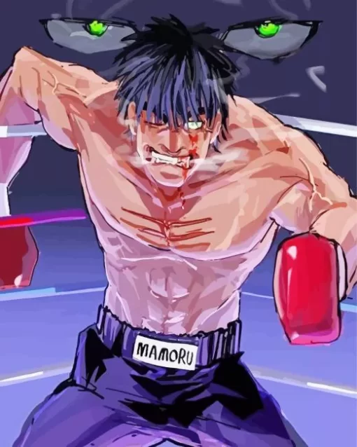 Mamoru Takamura Hajime No Ippo Diamond With Numbers