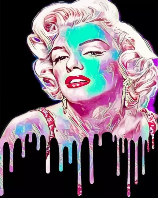 Marilyn Monroe Abstract Diamond Painting