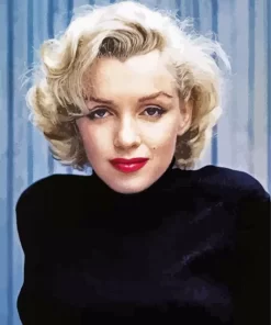 Marilyn Monroe Wearing Black Diamond Painting