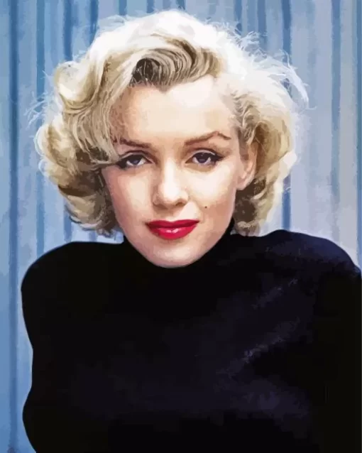 Marilyn Monroe Wearing Black Diamond Painting