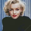 Marilyn Monroe Wearing Black Diamond Painting