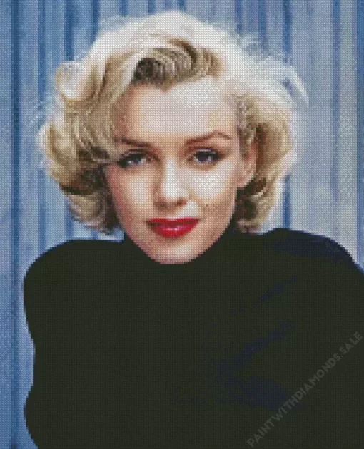 Marilyn Monroe Wearing Black Diamond Painting