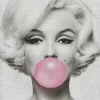 Marilyn Monroe With Bubble Gum Diamond Painting