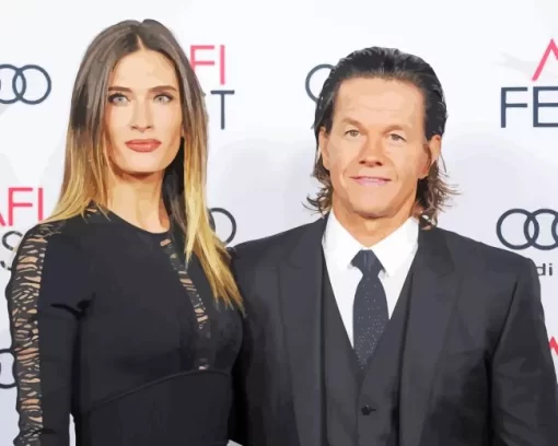 Mark Wahlberg And His Wife Diamond Painting