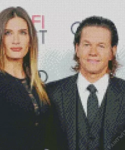 Mark Wahlberg And His Wife Diamond Painting