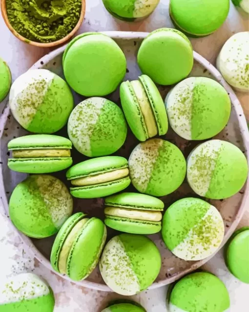 Matcha Macarons Diamond Painting