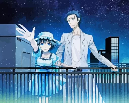 Mayuri Shiina And Rintaro Okabe Diamond By Numbers