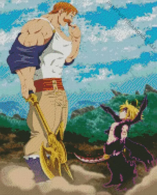 Meliodas And Escanor Diamond Paintings