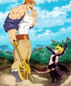 Meliodas And Escanor Diamond With Numbers