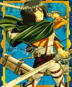 Mikasa Ackerman Attack On titan Diamond Paints