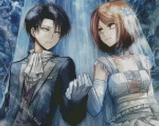 Mikasa And Levi Wedding Diamond With Numbers