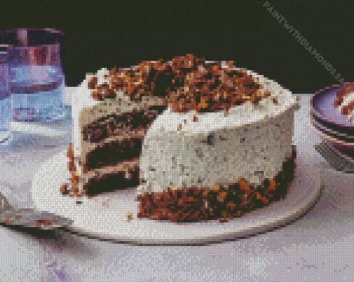 Milk Chocolate Bar Cake Diamond Painting