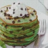 Mint Chocolate Chip Pancakes Diamond Painting