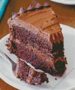 Moist Chocolate Layer Cake Diamond Painting