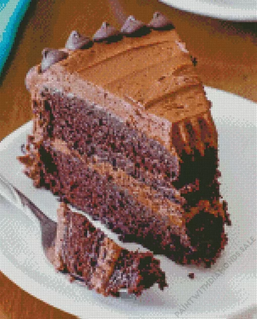 Moist Chocolate Layer Cake Diamond Painting