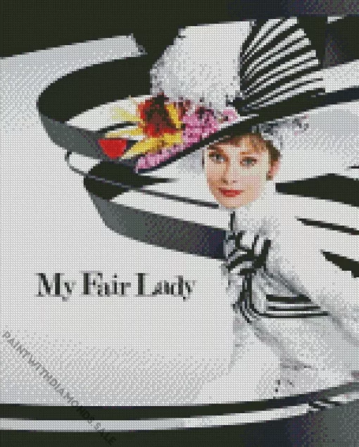 My Fair Lady Audrey Hepburn Diamond Painting