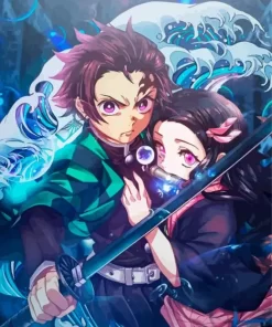 Nezuko Kamado And Tanjiro Diamond Paints