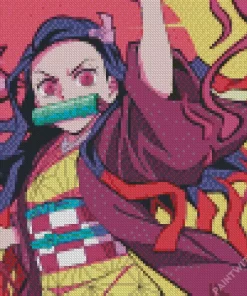 Nezuko Kamado Demon Slayer Diamonds By Numbers