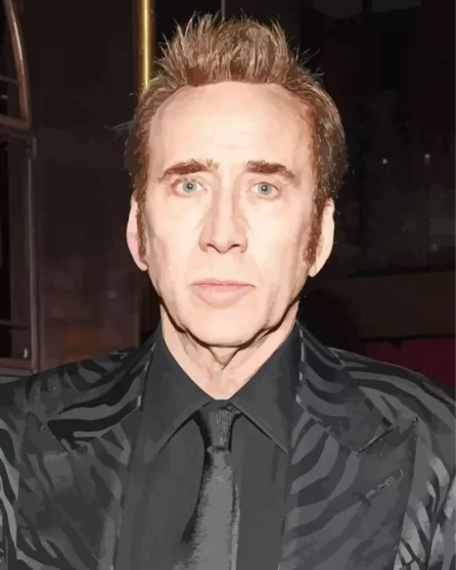 Nicolas Cage In Suit Diamond Painting