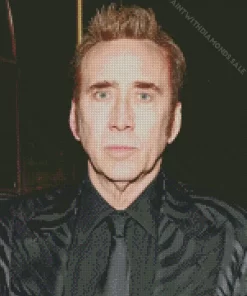 Nicolas Cage In Suit Diamond Painting