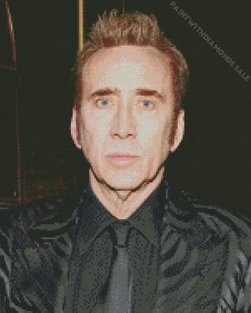 Nicolas Cage In Suit Diamond Painting