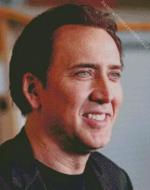 Nicolas Cage Smiling Diamond Painting