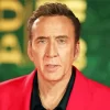 Nicolas Cage Wearing Red Diamond Painting