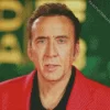 Nicolas Cage Wearing Red Diamond Painting