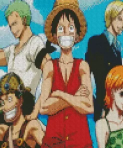 One Piece Anime Art Diamond Painting