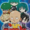 One Punch Man Anime Diamond With Numbers