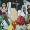 One Punch Man Characters Diamond With Numbers