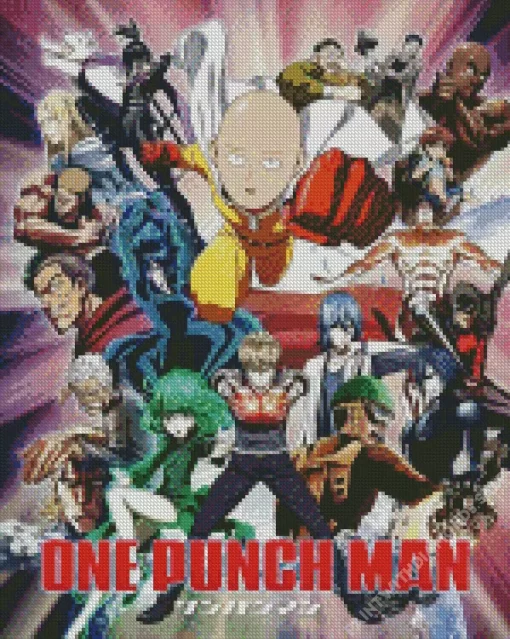 One Punch Man Diamond With Numbers