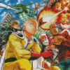 One Punch Man Manga Diamond With Numbers