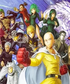 One Punch Man Manga Serie Diamond Paints