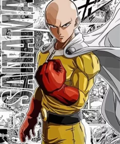 One Punch Man Poster Diamond Paints