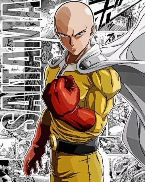 One Punch Man Poster Diamond Paints