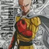 One Punch Man Poster Diamond With Numbers