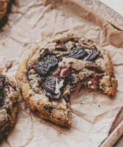 Oreo Chocolate Chip Cookies Diamond Painting