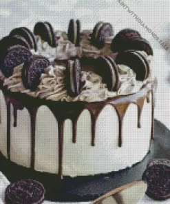 Oreo Ice Cream Cake Diamond Painting